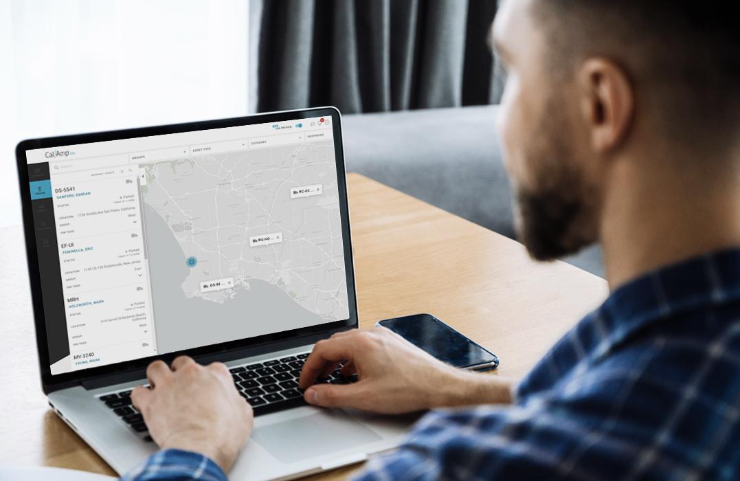 Real-time route visibility with a telematics system